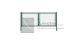 Brána OKO výška 160 cm, zelená Zn+PVC