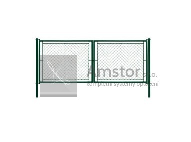 Brána OKO výška 125 cm, zelená Zn+PVC